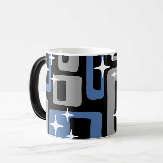 レトロミッドセンチュリーモダン抽象芸術 モーフィングマグカップ (正面左)