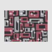 レトロミッドセンチュリーモダン抽象芸術 薄葉紙 (正面)