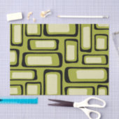 レトロミッドセンチュリーモダン抽象芸術 薄葉紙 (クラフト)