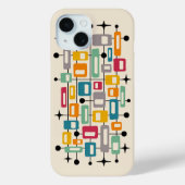 レトロミッドセンチュリーモダン抽象芸術 Case-Mate iPhoneケース (裏面)