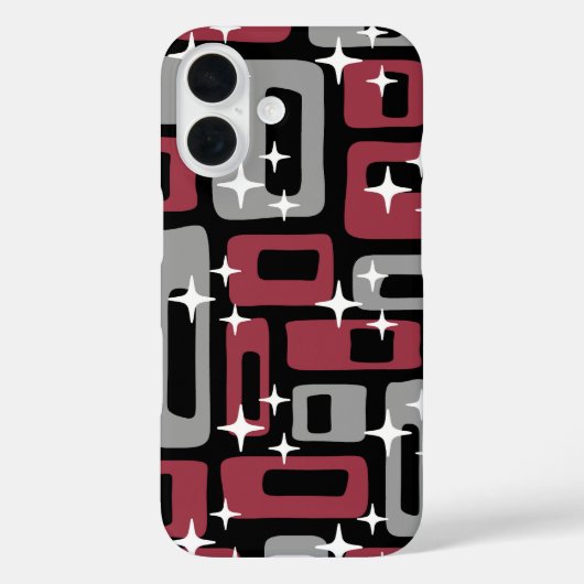 レトロミッドセンチュリーモダン抽象芸術 Case-Mate iPhoneケース (裏面)