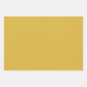 レトロミッドセンチュリーモダン砂時計抽象芸術マスタード ラッピングペーパーシート (正面3)