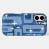 レトロミッドセンチュリーモダン絞り染め抽象芸術パターン Case-Mate iPhoneケース (裏面 (横))