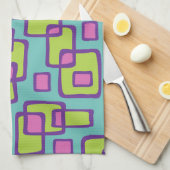 レトロミッドセンチュリーモダン キッチンタオル (四つ折り)