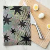 レトロミッドセンチュリーモダン キッチンタオル (四つ折り)