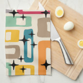 レトロミッドセンチュリーモダン キッチンタオル (四つ折り)