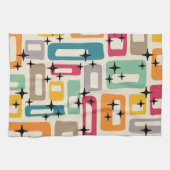 レトロミッドセンチュリーモダン キッチンタオル (横)