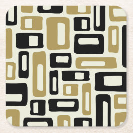 レトロミッドセンチュリーモダン スクエアペーパーコースター