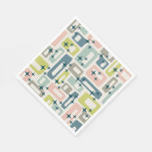 レトロミッドセンチュリーモダン スタンダードランチョンナプキン (角)