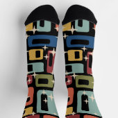 レトロミッドセンチュリーモダン ソックス (上部)