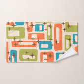 レトロミッドセンチュリーモダン バスタオルセット (ハンドタオル)