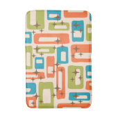 レトロミッドセンチュリーモダン バスマット (正面縦)