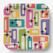 レトロミッドセンチュリーモダン ペーパープレート (正面)