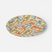 レトロミッドセンチュリーモダン ペーパープレート (アングル)