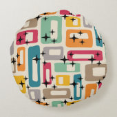 レトロミッドセンチュリーモダン ラウンドクッション (裏面)