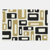 レトロミッドセンチュリーモダン ラッピングペーパーシート (正面3)