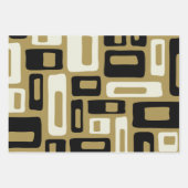 レトロミッドセンチュリーモダン ラッピングペーパーシート (正面2)