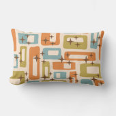 レトロミッドセンチュリーモダン ランバークッション (正面)