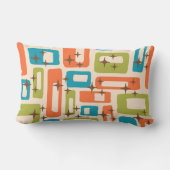 レトロミッドセンチュリーモダン ランバークッション (裏面)