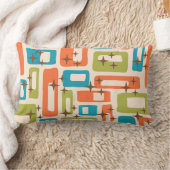 レトロミッドセンチュリーモダン ランバークッション (ブランケット)