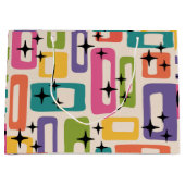 レトロミッドセンチュリーモダン ラージペーパーバッグ (正面)