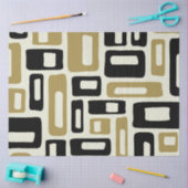 レトロミッドセンチュリーモダン 薄葉紙 (クラフト)