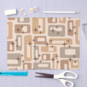 レトロミッドセンチュリーモダン 薄葉紙 (クラフト)