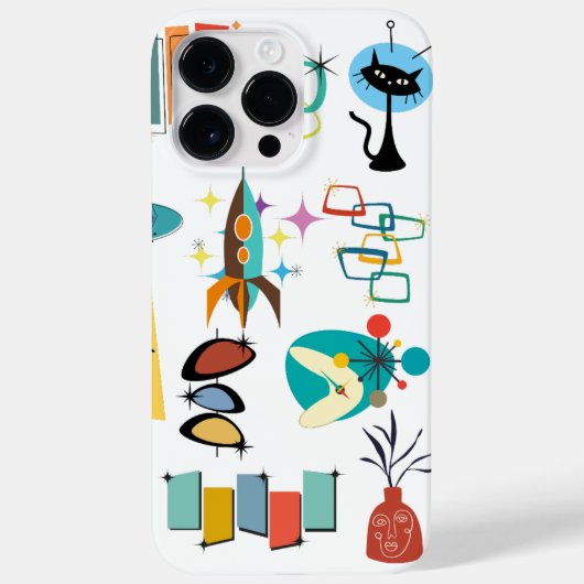レトロミッドセンチュリーモダンiPhone / iPadケース Case-Mate iPhoneケース (裏面)