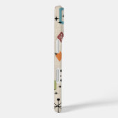 レトロミッドセンチュリー原子モダン抽象芸術パターン Case-Mate iPhoneケース (裏面 / 右)