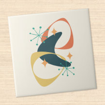 レトロミッドセンチュリー原子宇宙時代抽象芸術