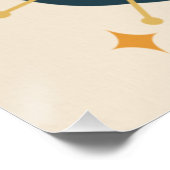 レトロミッドセンチュリー原子時代抽象芸術 ポスター (コーナー)