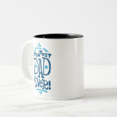 レトロミッドセンチュリー型素晴らしパパエバグ ツートーンマグカップ (正面左)