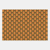 レトロミッドセンチュリー幾何プリントラッパターン（の模様が）あるプ ラッピングペーパーシート (正面2)