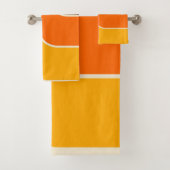 レトロミッドセンチュリー幾何モダンデザイン バスタオルセット (インサイチュ)