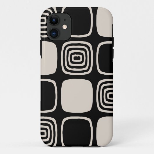 レトロミッドセンチュリー幾何モダン抽象芸術 Case-Mate iPhoneケース (裏面)