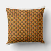 レトロミッドセンチュリー幾何学プリント1970年代パターン（の模様が）ある クッション (裏面)