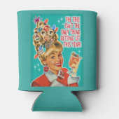 レトロミッドセンチュリー点灯クリスマスパーティー 缶クーラー (裏面)