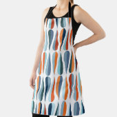 レトロミッドセンチュリー、ドロップシェイプパターン。 エプロン (インサイチュ)