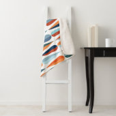 レトロミッドセンチュリー、ドロップシェイプパターン。 シェルパブランケット (インサイチュ)