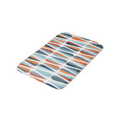 レトロミッドセンチュリー、ドロップシェイプパターン。 バスマット (アングル)