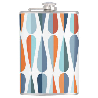 レトロミッドセンチュリー、ドロップシェイプパターン。 フラスク