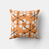 レトロミッドセンチュリーMCMドットオレンジ クッション (裏面)
