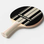 レトロミッドナイトストライプボード名 卓球ラケット (正面アングル)