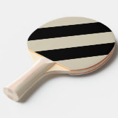 レトロミッドナイト3はっきりしたストライプ個 卓球ラケット (正面アングル)