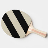 レトロミッドナイト3はっきりしたストライプ個 卓球ラケット (横)