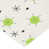 レトロミッドモダンスターバストスカイチャートルーズ ショートテーブルランナー (コーナー)