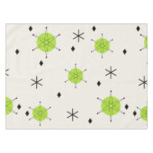 レトロミッドモダンスターバストスカイチャートルーズ テーブルクロス (正面(横))