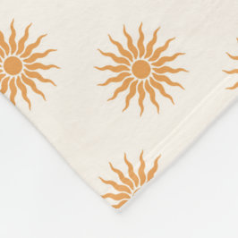 レトロミッド・センチュリーモダンパターン フリースブランケット