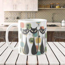 レトロミッド・センチュリー黒猫