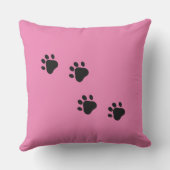 レトロミッド・センチュリーMeow Vibes黒猫とピンク猫 クッション (裏面)